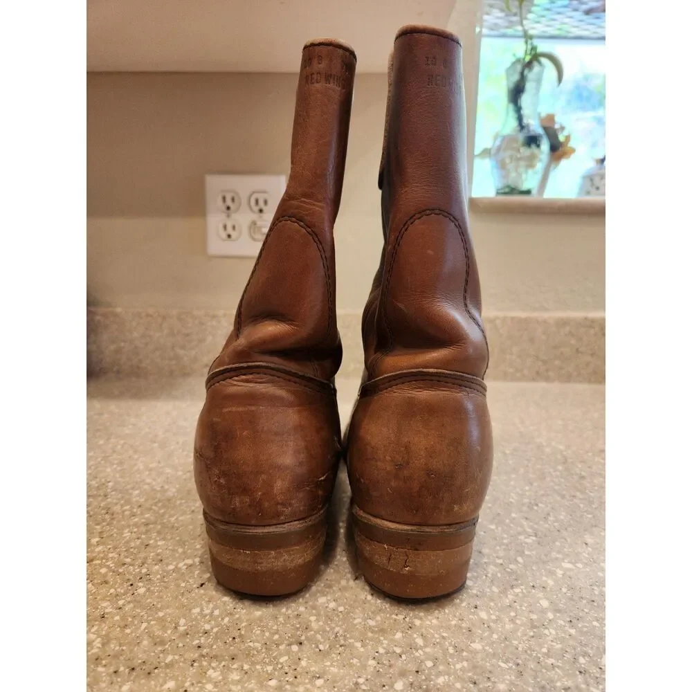 Red Wing Pecos Cowboy Boots Brown Men's Size 10 B 790 VTG